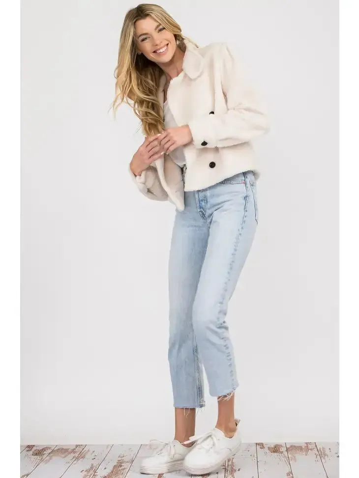 Vintage Faux Fur Fleece Jacket
