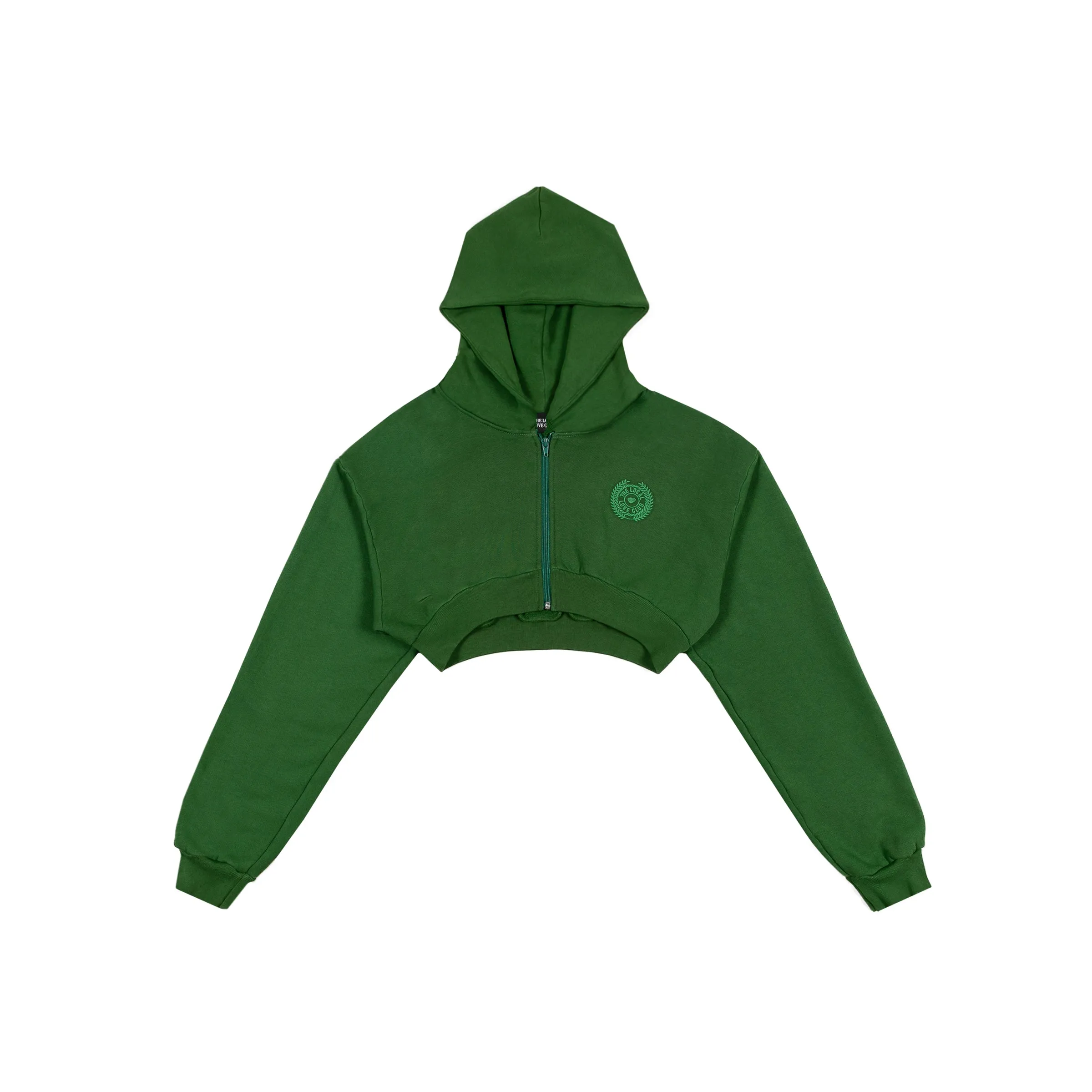 Vitals Cropped Zip in Emerald