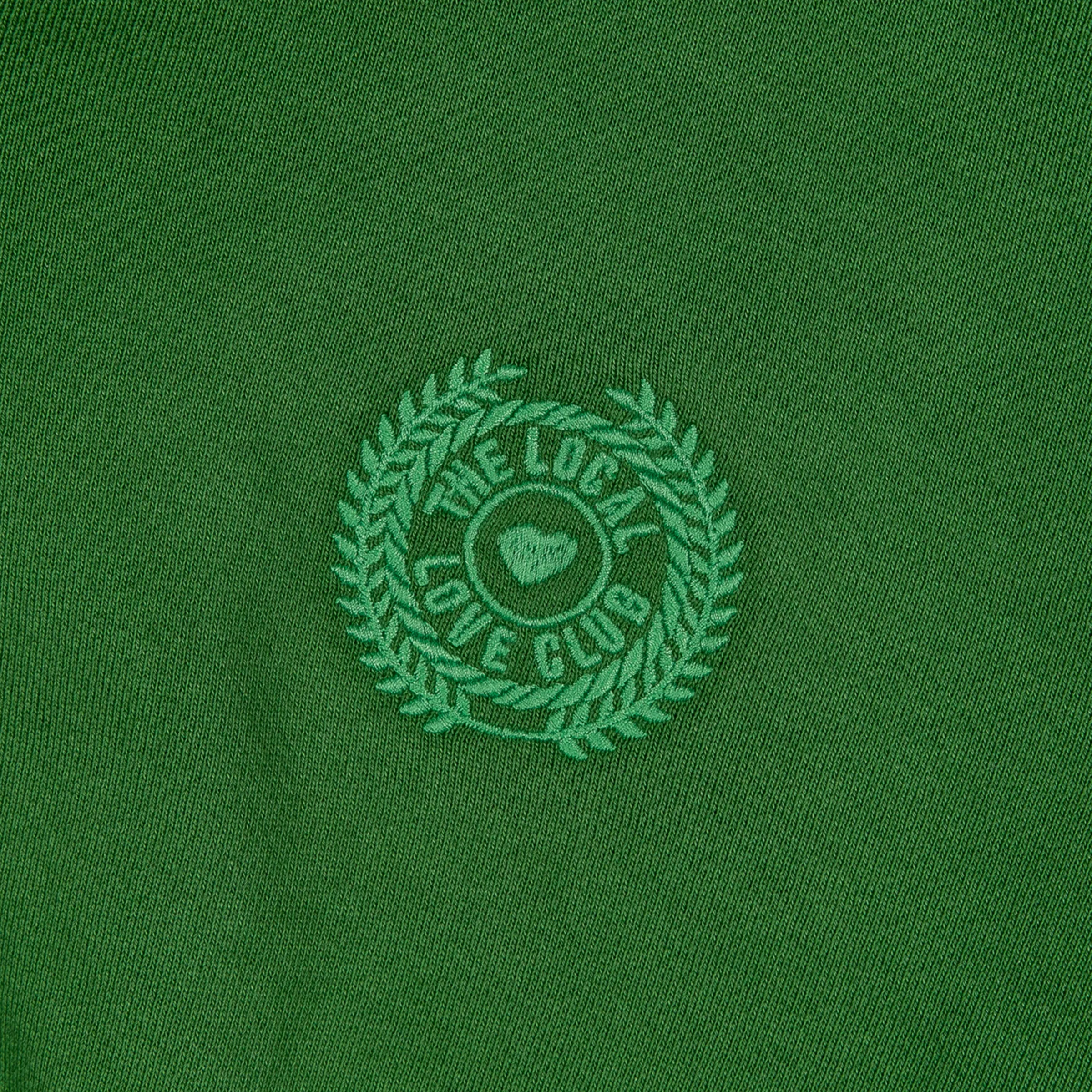 Vitals Cropped Zip in Emerald