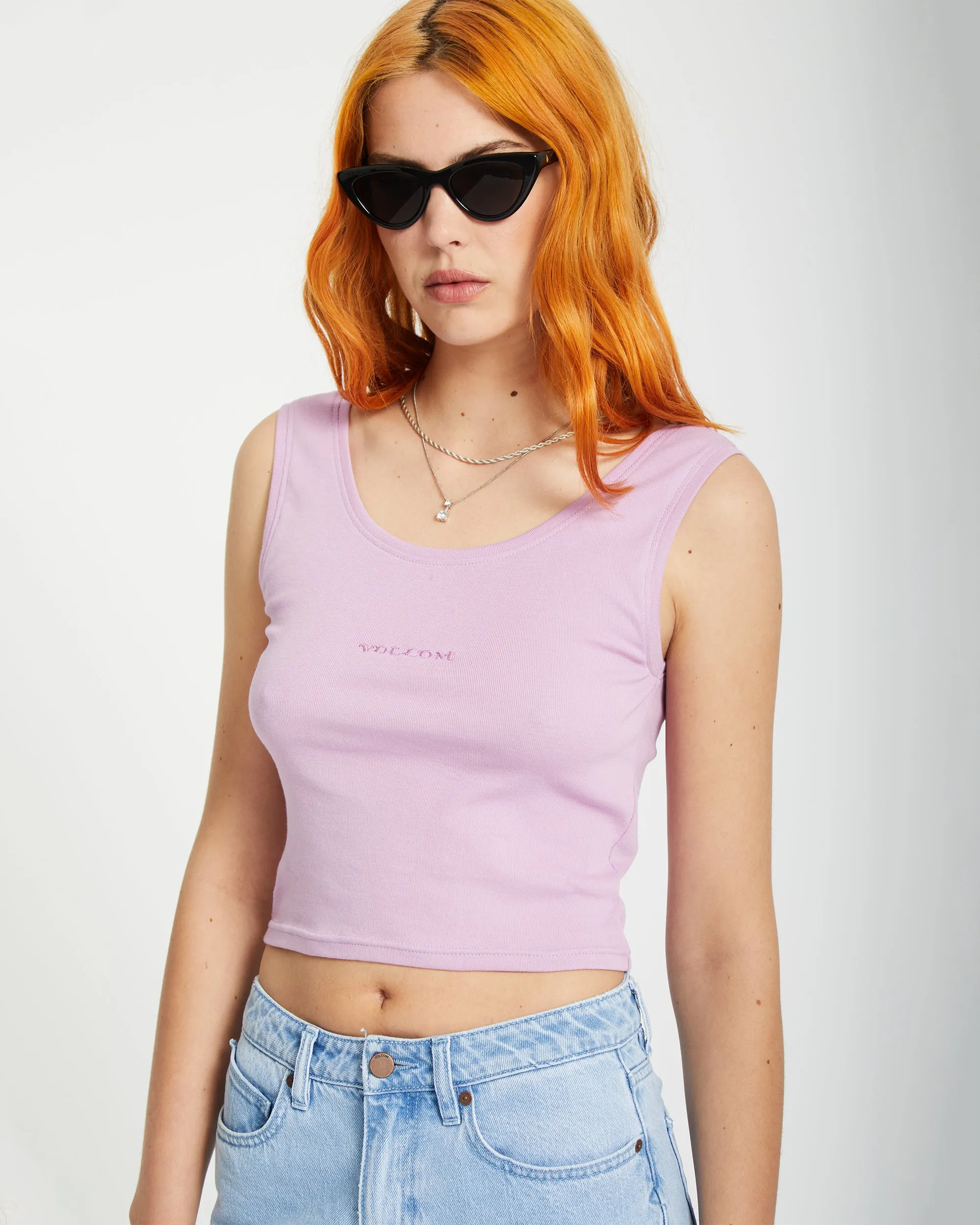 Volcomstone Tight Tank Top - IRIS PURPLE