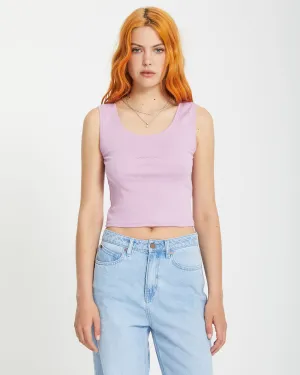 Volcomstone Tight Tank Top - IRIS PURPLE