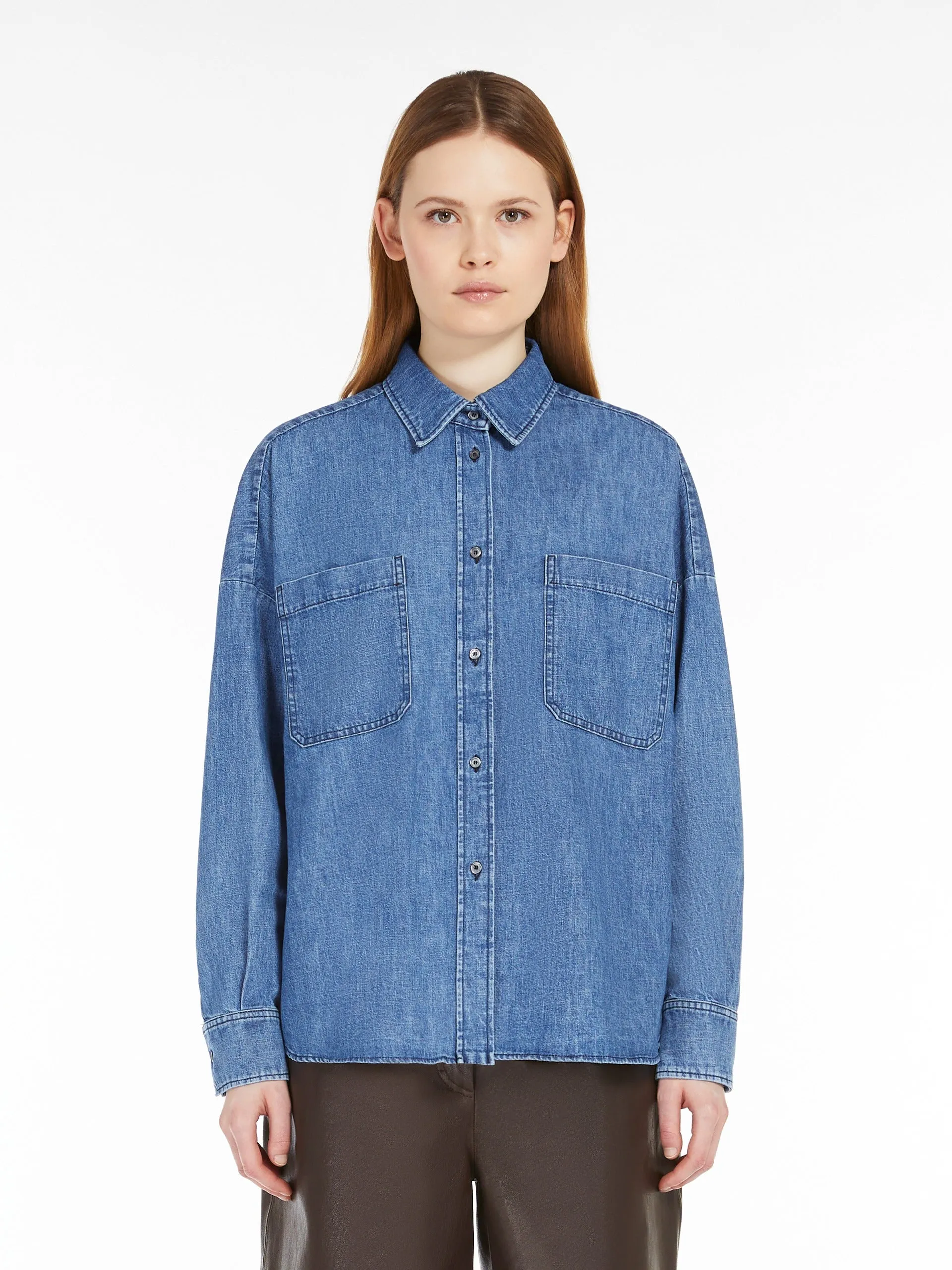 Weekend Max Mara Landa Top in Navy