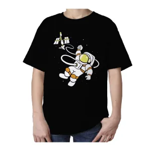 Weird Science Astronaut Official Kid's T-shirt (Black)