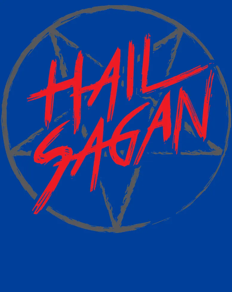 Weird Science Hail Sagan Official Men's T-shirt (Royal Blue)