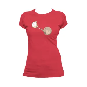 Weird Science Pluto Selfie Official Women's T-shirt (Red)