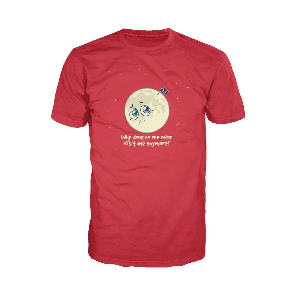 Weird Science Sad Moon Official Men's T-shirt (Red)