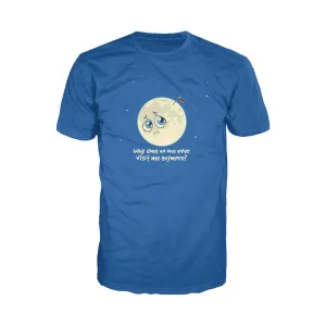 Weird Science Sad Moon Official Men's T-shirt (Royal Blue)