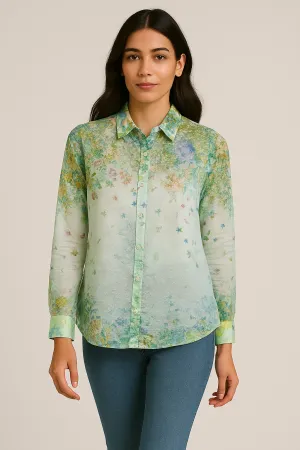 Whisper Garden Organza Shirt