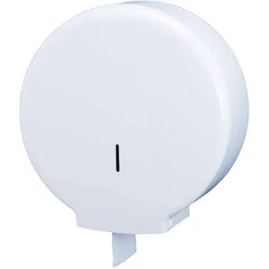 White Maxi Jumbo Toilet Roll Dispenser