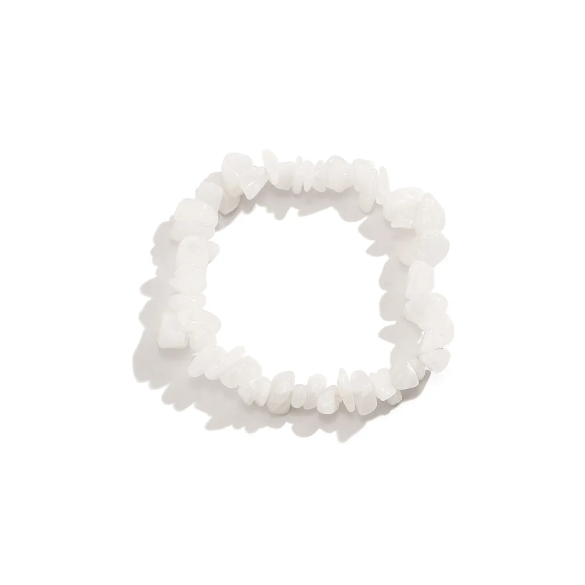 White Quartz Stretch Bracelet