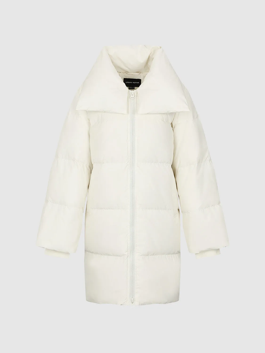 Wide Lapel Padded Down Outerwear Jackets
