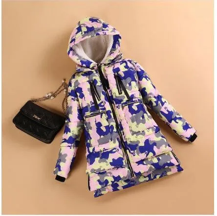 Women jacket Hoody Long Style Warm Winter Coat Women Plus Size M~XXXL