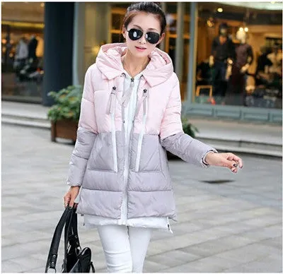 Women jacket Hoody Long Style Warm Winter Coat Women Plus Size M~XXXL