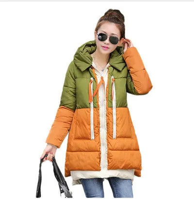 Women jacket Hoody Long Style Warm Winter Coat Women Plus Size M~XXXL