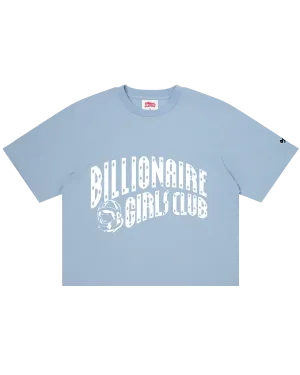 Womens Classic Curve Logo Cropped Tee
