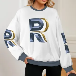 Women's Oversized Crew Neck Pullover Sweater