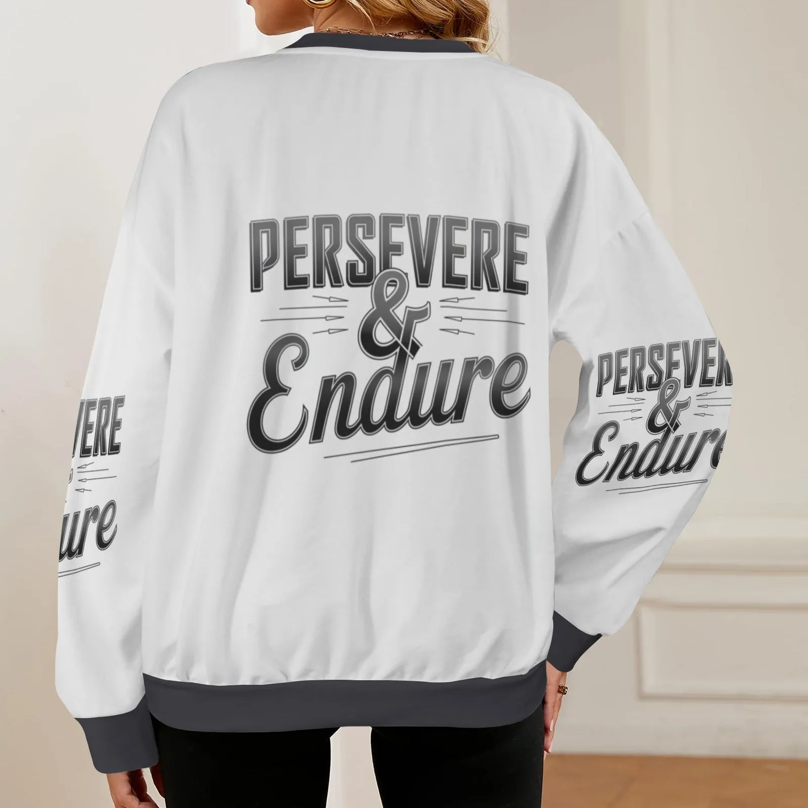 Women's Oversized Crew Neck Pullover Sweater