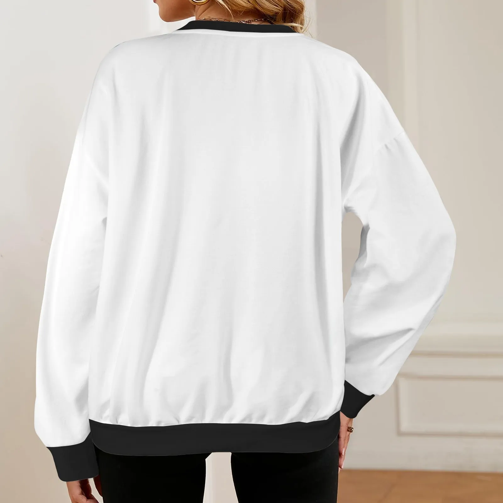 Women's Oversized Crew Neck Pullover Sweater