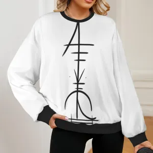 Women's Oversized Crew Neck Pullover Sweater