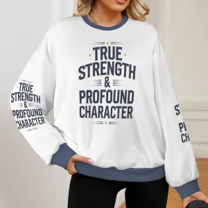 Women's Oversized Crew Neck Pullover Sweater