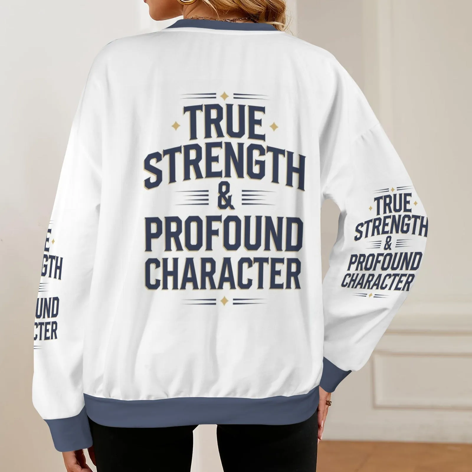Women's Oversized Crew Neck Pullover Sweater