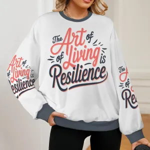 Women's Oversized Crew Neck Pullover Sweater