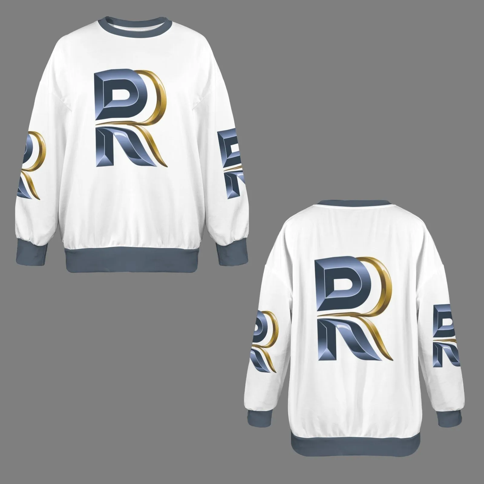 Women's Oversized Crew Neck Pullover Sweater