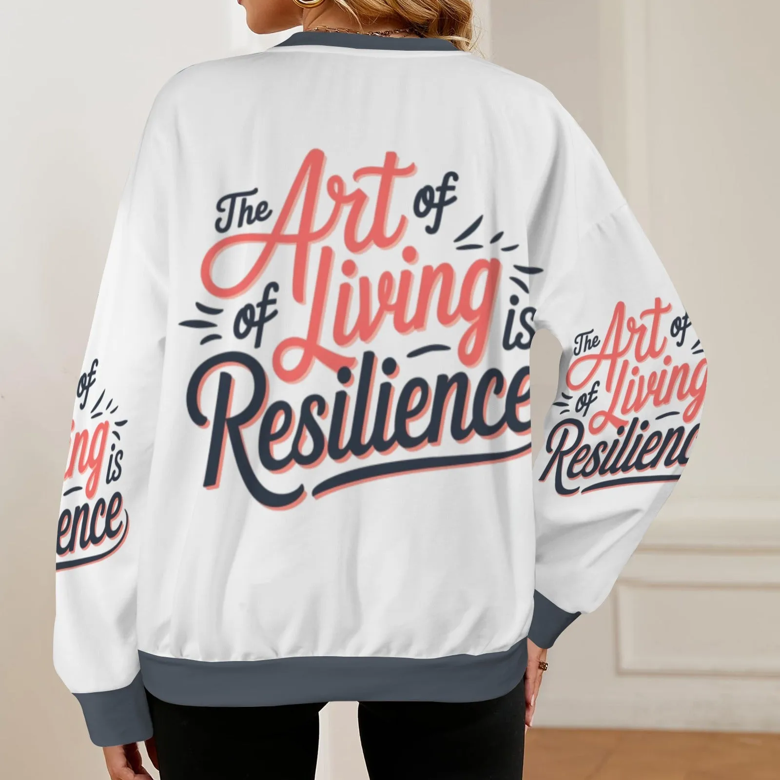 Women's Oversized Crew Neck Pullover Sweater