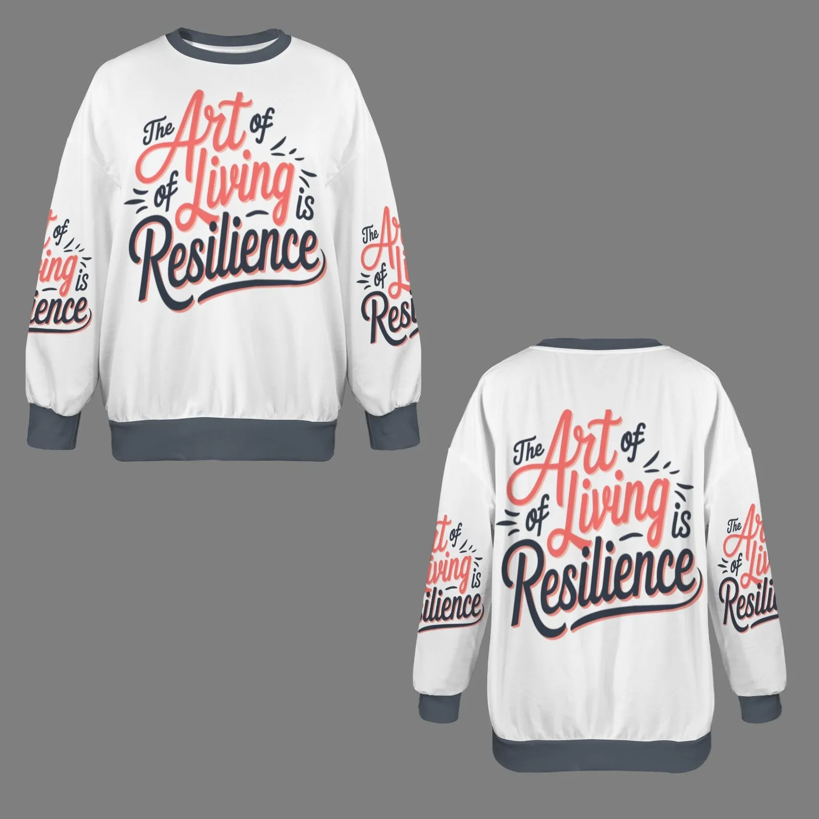 Women's Oversized Crew Neck Pullover Sweater