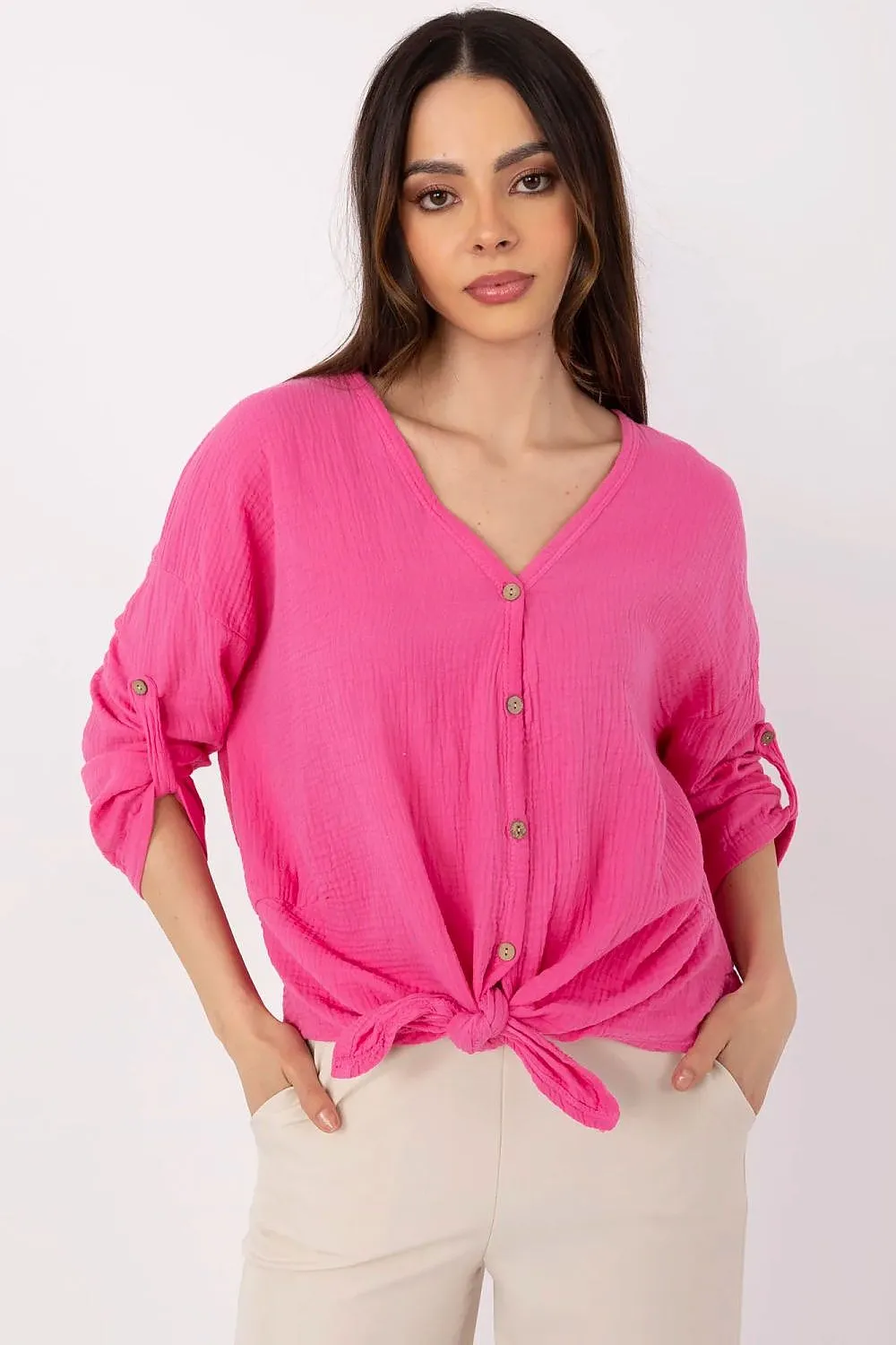 Women's shirt made of muslin cotton