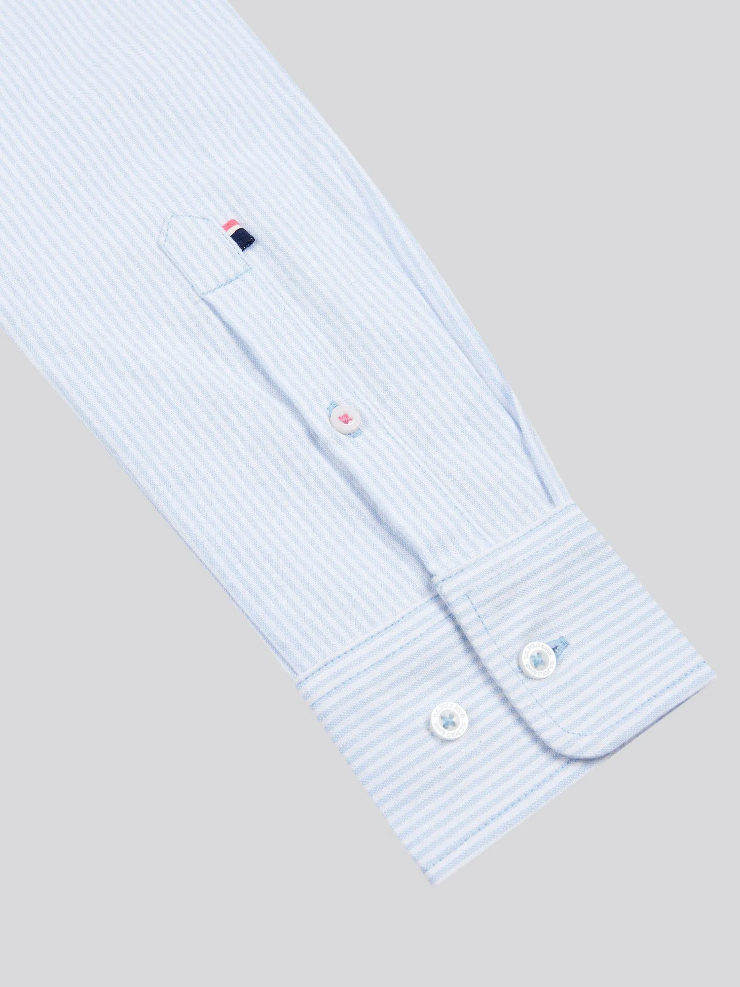 Womens Stripe Stretch Classic Fit Oxford Shirt in Windsurfer