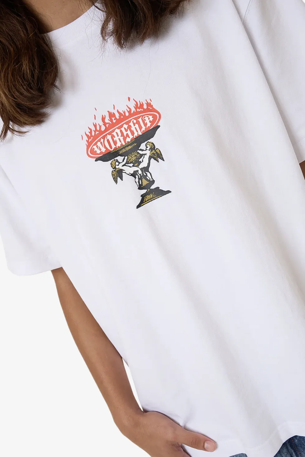 WORSHIP SUPPLIES CHALICE TEE - WHITE