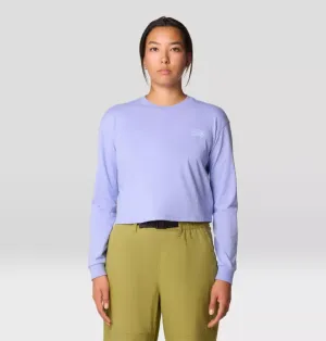 W's Mountain Sunset Boxy Crop Long Sleeve