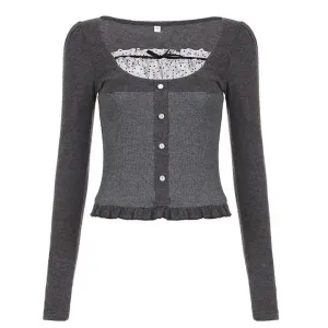Y2K Full Zip Jacket in Multiple Sizes for Trendy Style
