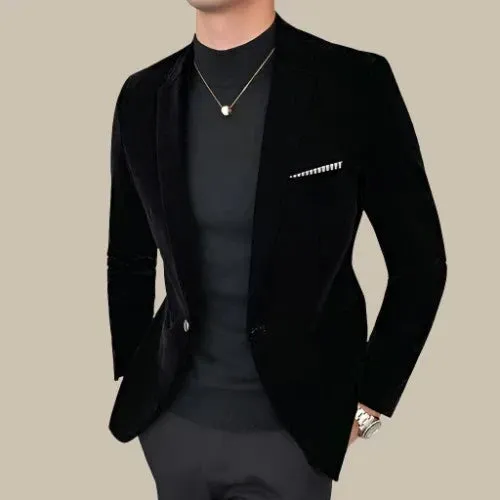 Yahya | Blazer en Velours Style Italien pour Homme