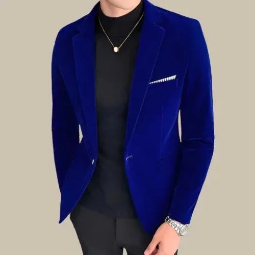 Yahya | Blazer en Velours Style Italien pour Homme