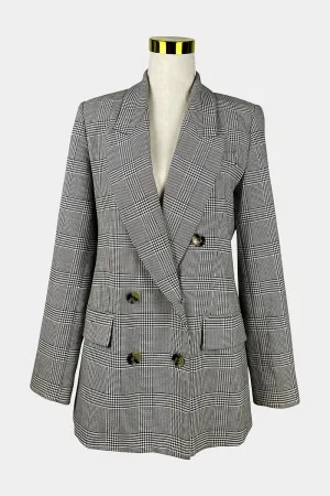 ZARA Black Houndstooth Blazer