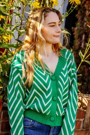 Zig Zag Print Cardigan