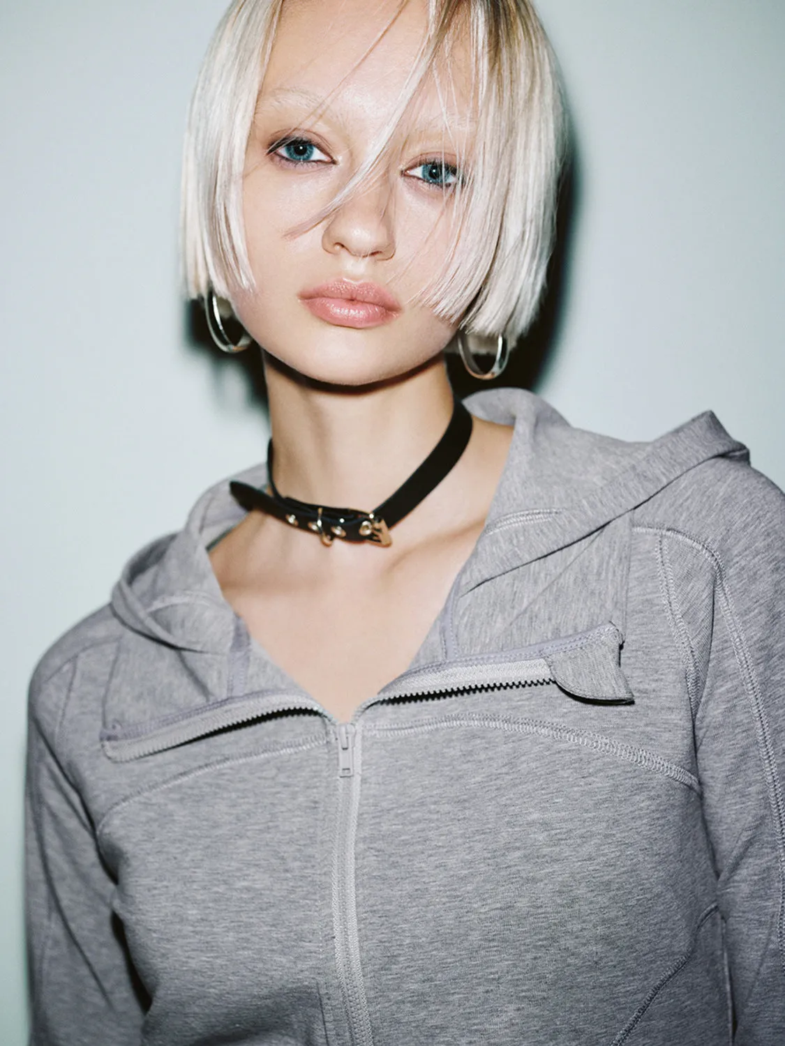 Zip Up Front Cropped Jackets
