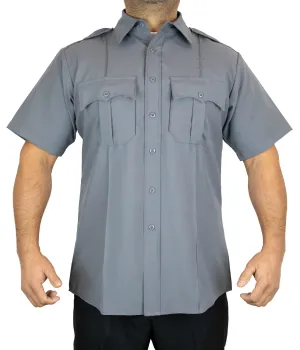 Zippered Short Sleeve Uniform Shirt